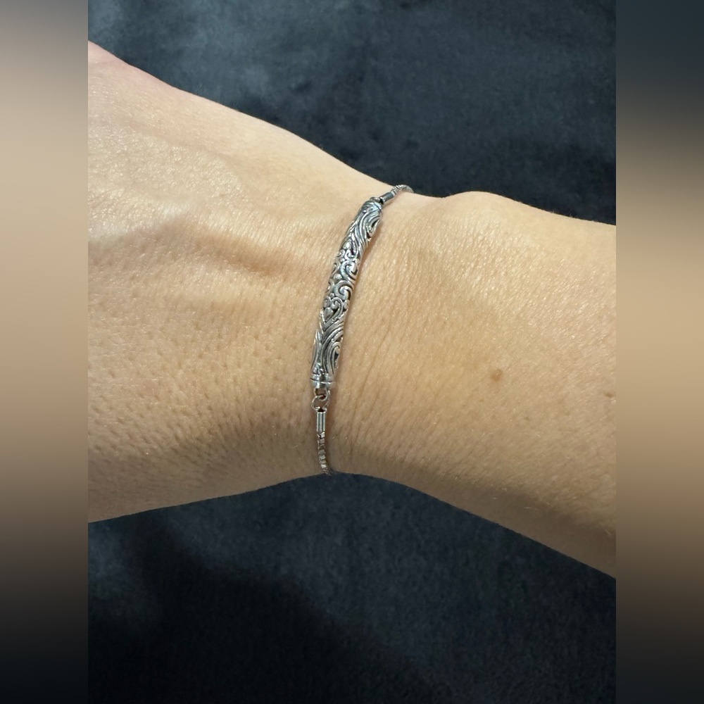 925 Sterling Silver Bohemian Style Bracelet - Picture 2 of 3